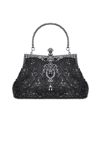 Black Starlight Small Beaded Bag
