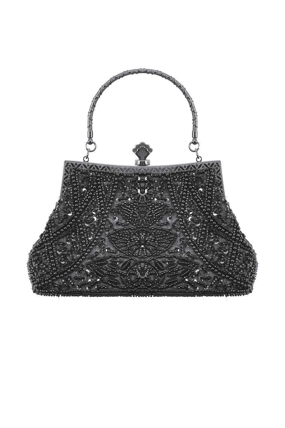 Black Starlight Small Beaded Bag