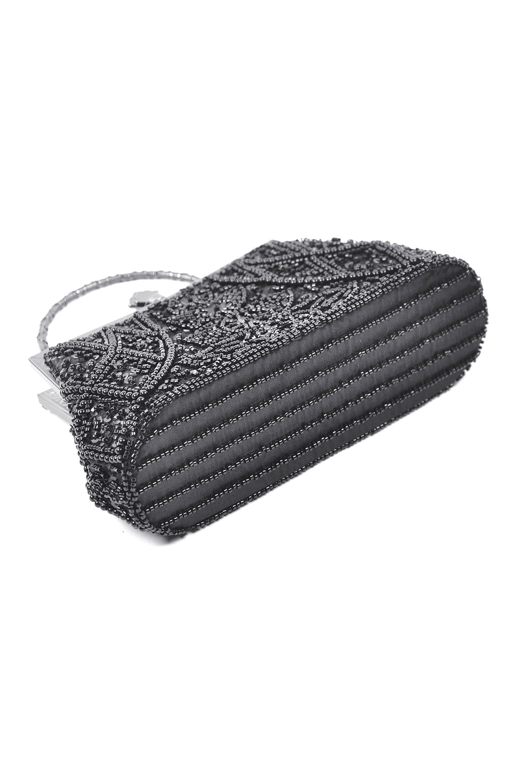 Black Starlight Small Beaded Bag