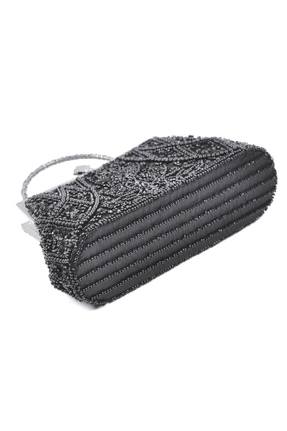 Black Starlight Small Beaded Bag