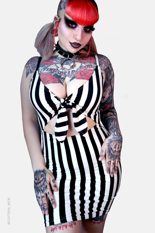 Beetle Front Tie Dress