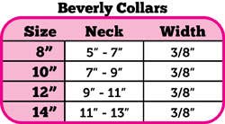 Faux Croc Beverly Style Dog Collar