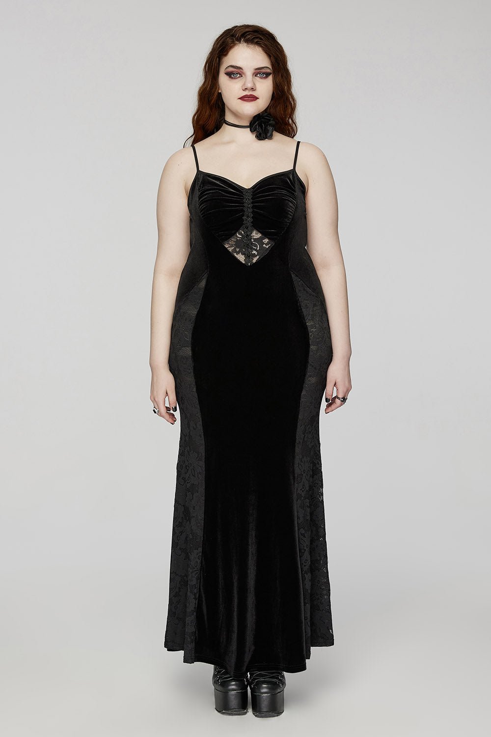 Black Medallion Mermaid Dress