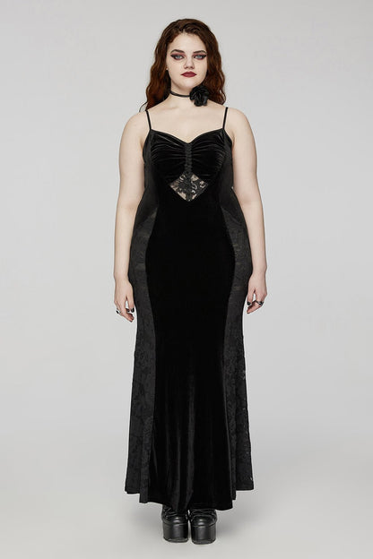 Black Medallion Mermaid Dress