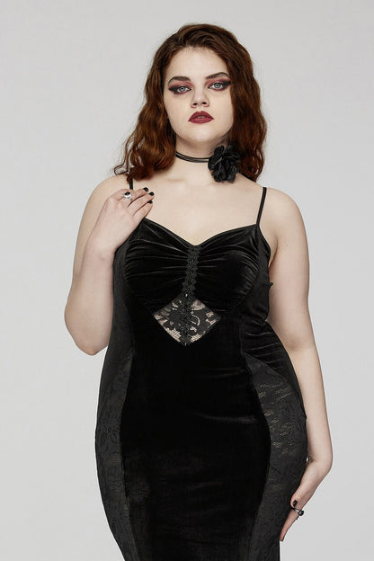 Black Medallion Mermaid Dress