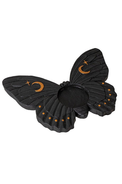 Black Moth Tealight Candle Holder
