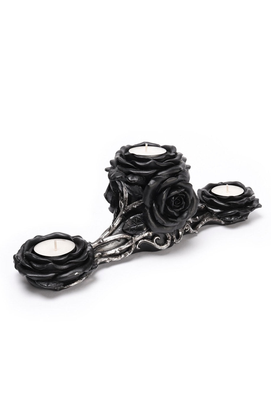 Black Rose Triple Votive Holder