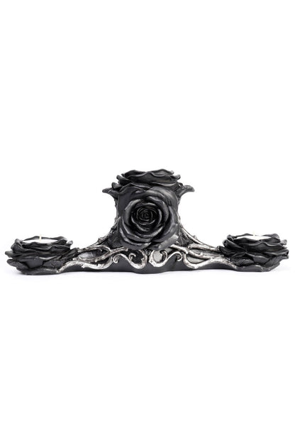 Black Rose Triple Votive Holder