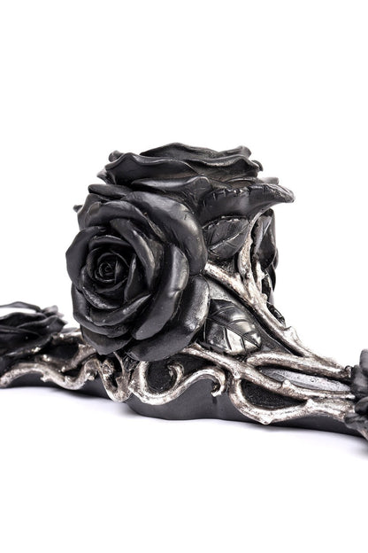 Black Rose Triple Votive Holder