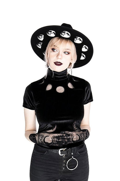Black Velvet Moon Phases Top
