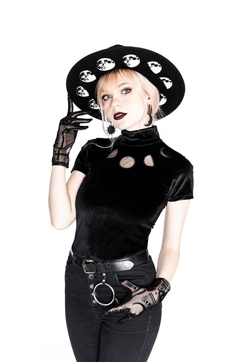 Black Velvet Moon Phases Top