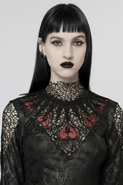 Blood Queen Maxi Dress [BLACK/RED]