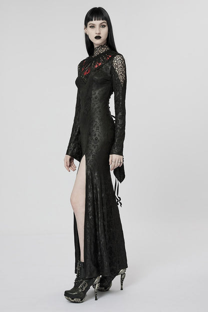 Blood Queen Maxi Dress [BLACK/RED]
