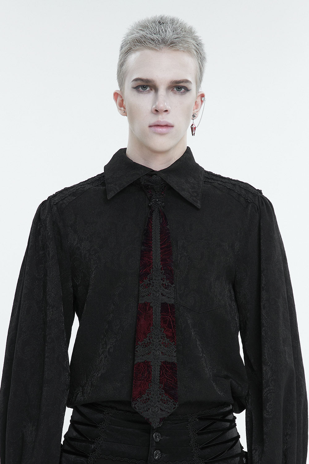 Blood Sacrifice Velvet Necktie