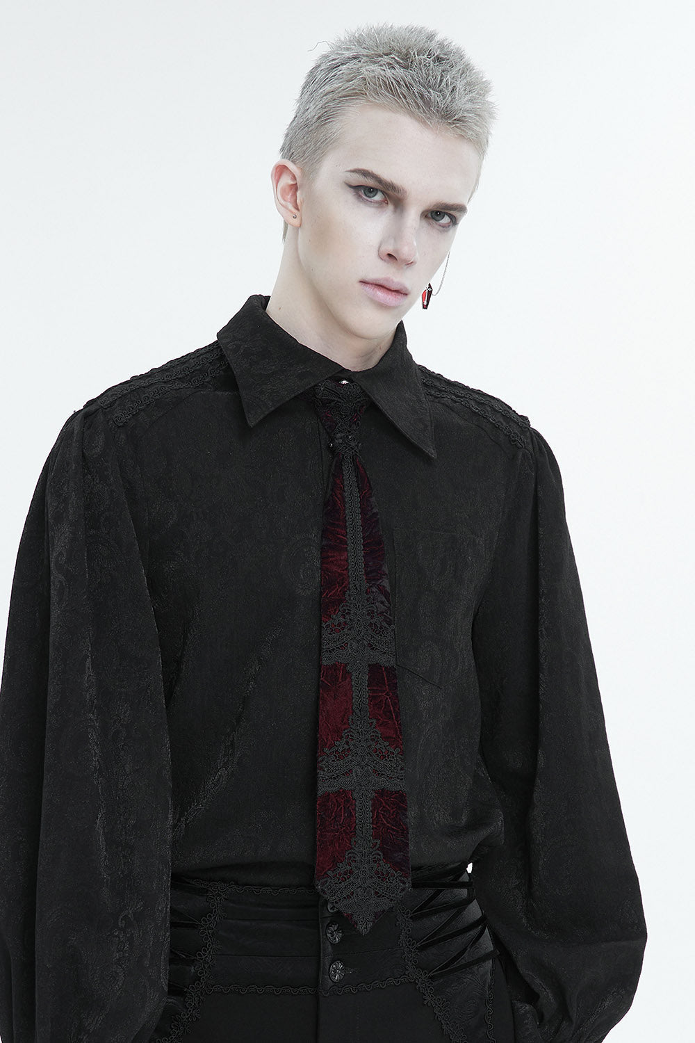 Blood Sacrifice Velvet Necktie