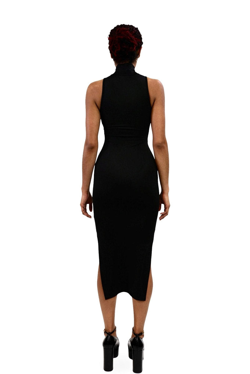 Coffin Mesh Midi Dress