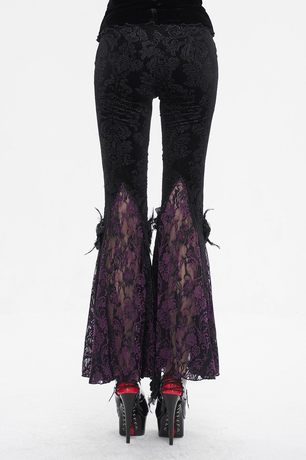 Bordeaux Gothic Bell Bottoms [PURPLE]