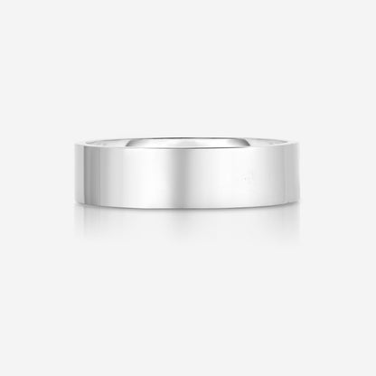 6 mm Flat Wedding Band