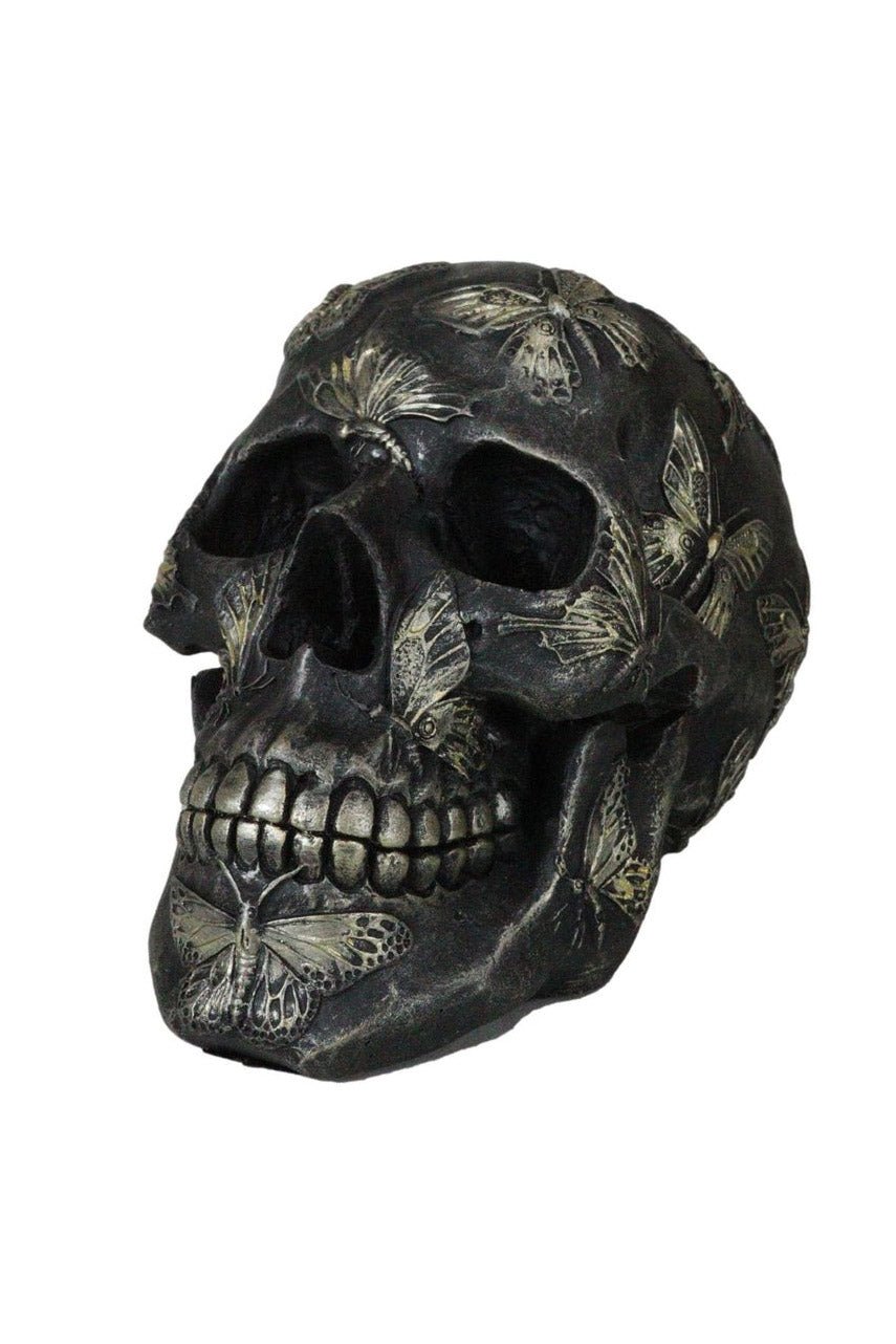 Butterfly Skull Statue
