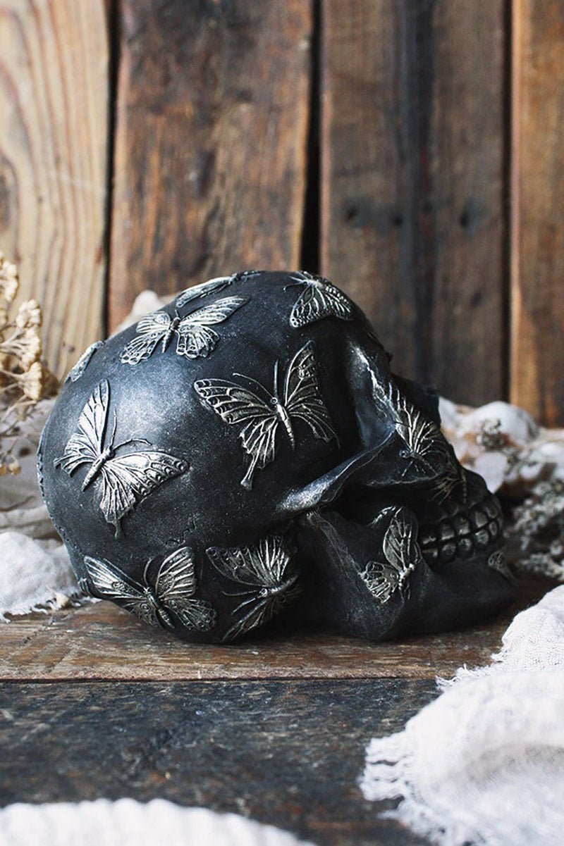 Butterfly Skull Statue