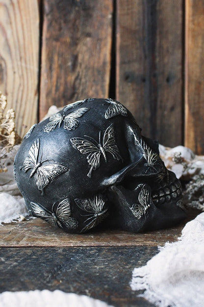 Butterfly Skull Statue