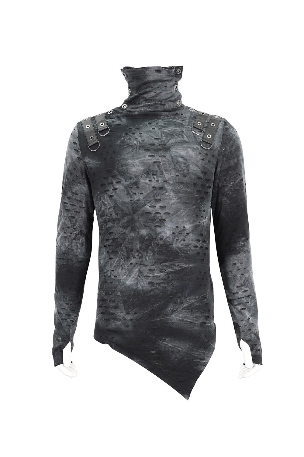 Cadaver Ripped Turtleneck Top
