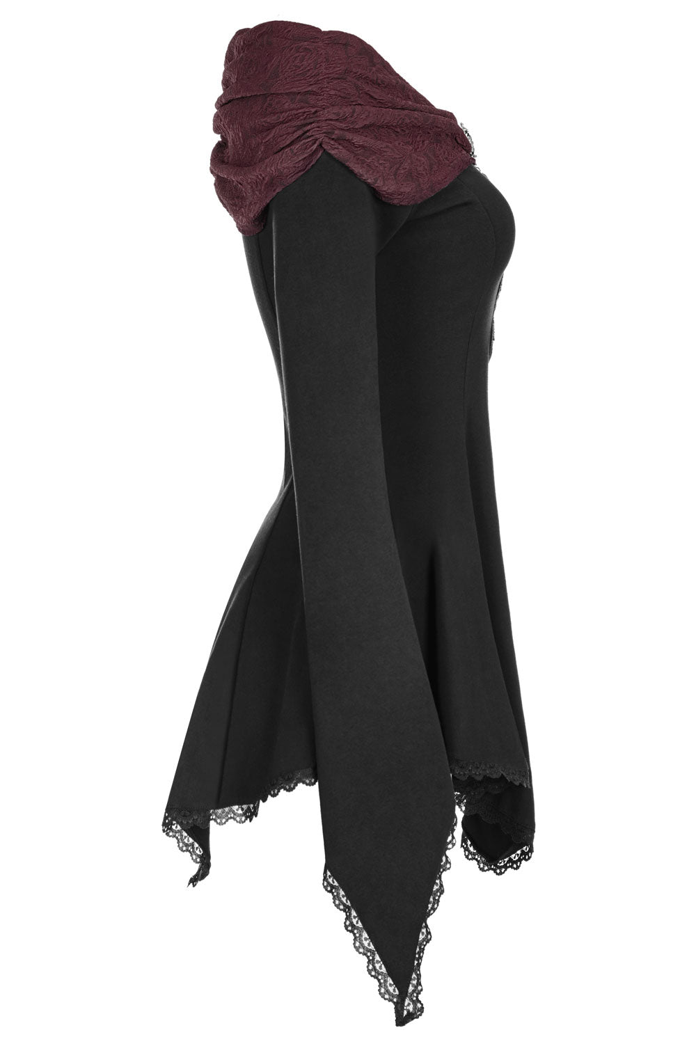 Castle Curse Bardot Top [BLACK/RED]