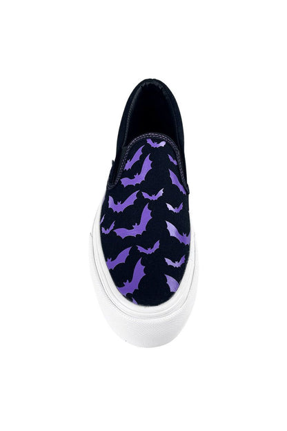 Chill Bat Platform Sneakers [BLACK/PURPLE]