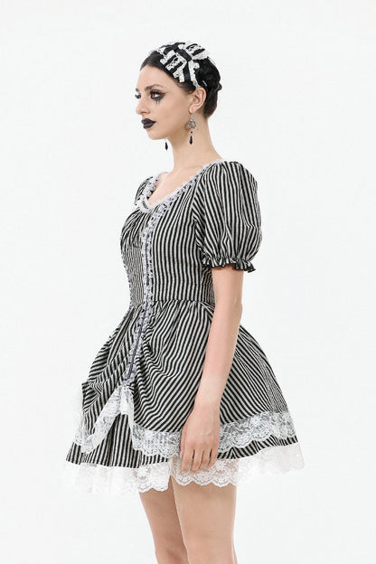 Curious & Curiouser Puff Sleeve Dress