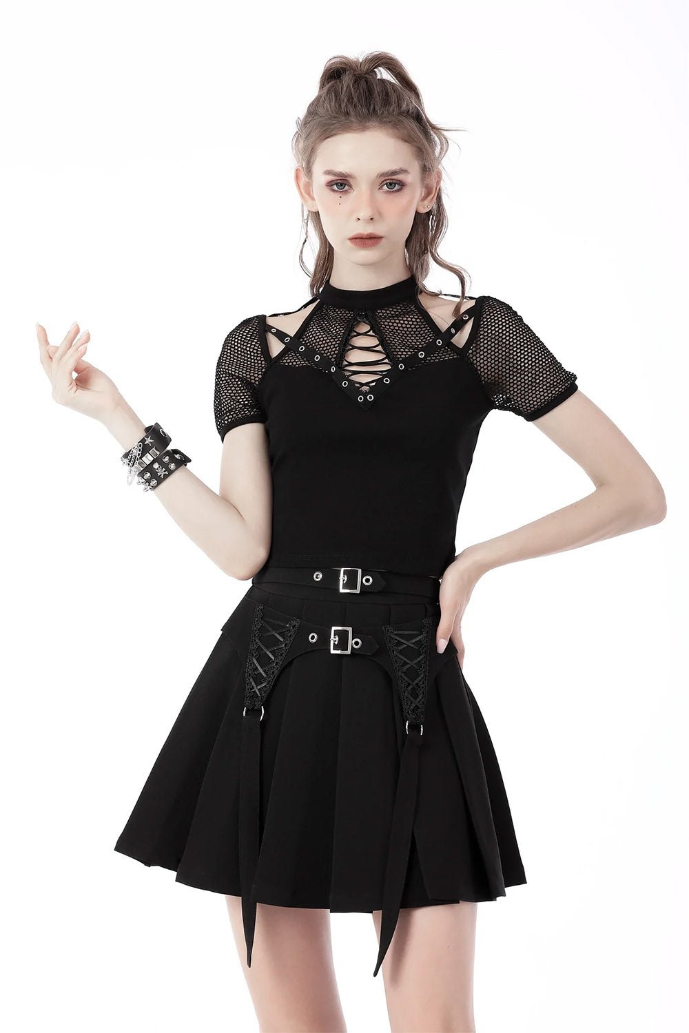 Corset Pleated Skirt