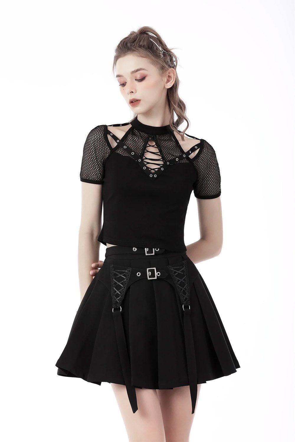 Corset Pleated Skirt