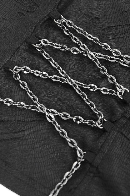 Chainlace Ripped Halter Top