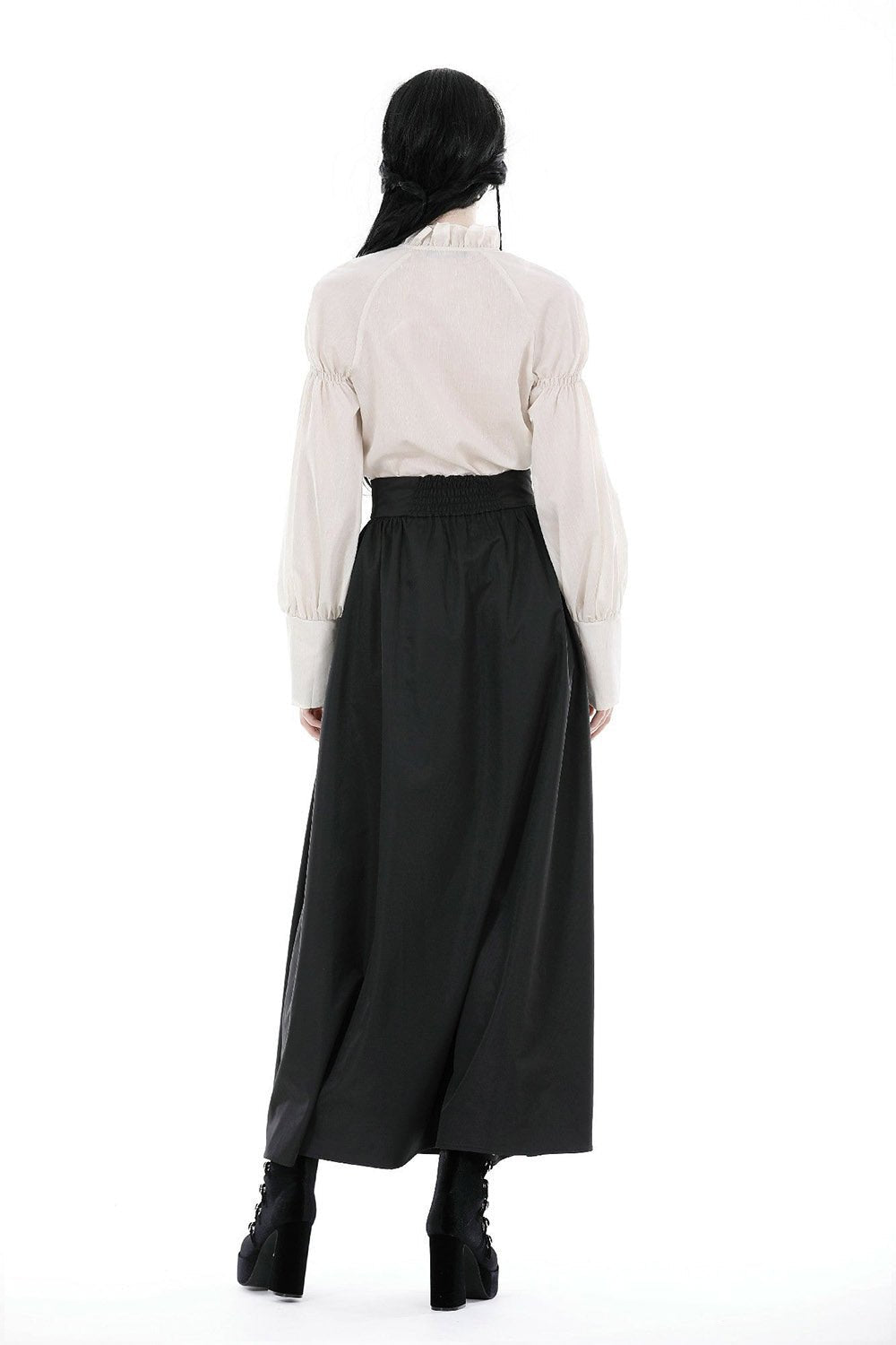 Corseted Waist Maxi Skirt [With Pockets]
