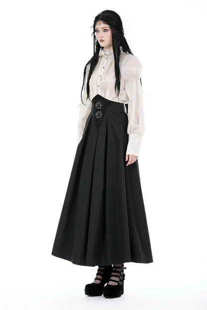 Corseted Waist Maxi Skirt [With Pockets]