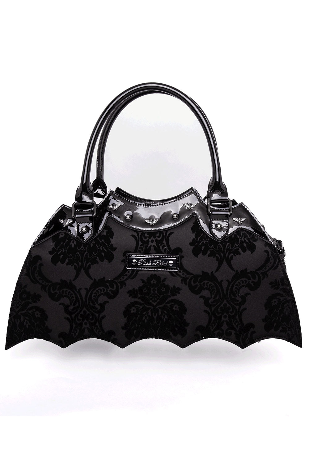 Damask Bat Handbag [Black]