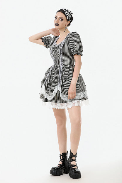 Curious & Curiouser Puff Sleeve Dress