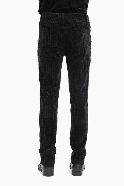 Cadaverous Black Velvet Vampire Pants