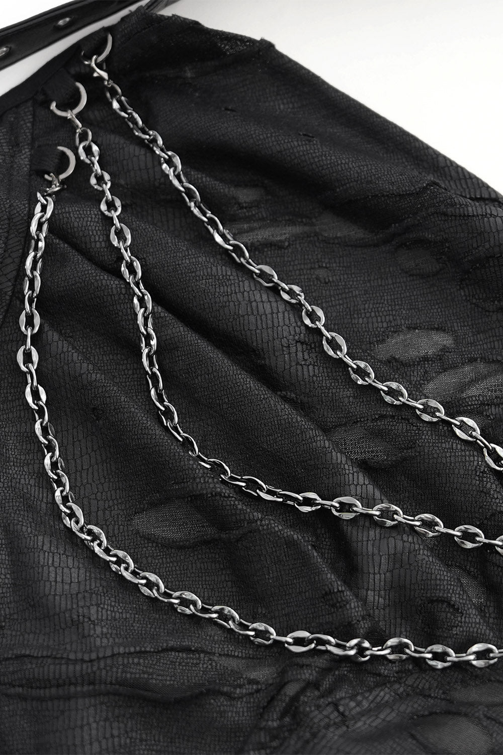 Chainlace Ripped Halter Top