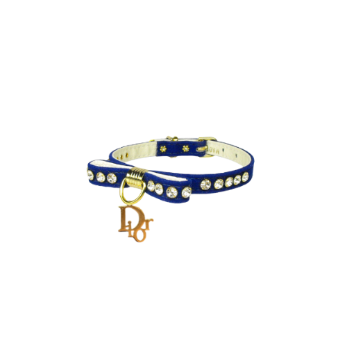 Bark Fifth Avenue - Dior-able Velvet Bow Dog Collar