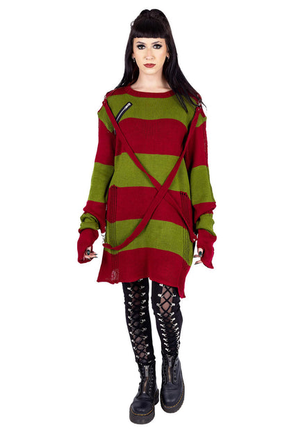 Amalric Jumper Sweater [Red/Green]