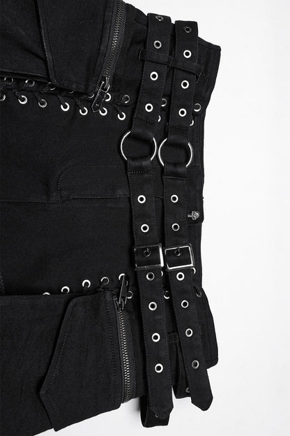 Bløødmetal Lace-Up Shorts with Holster Bag