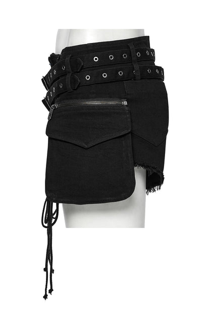 Bløødmetal Lace-Up Shorts with Holster Bag