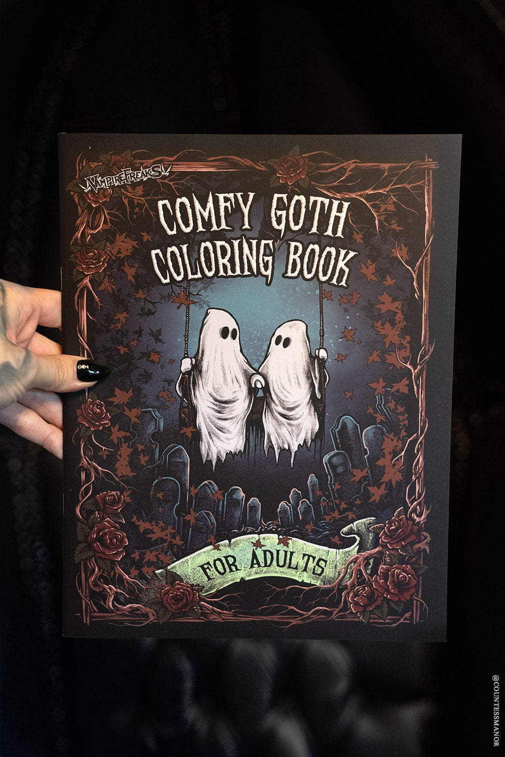 Comfy Goth Coloring Book For Adults