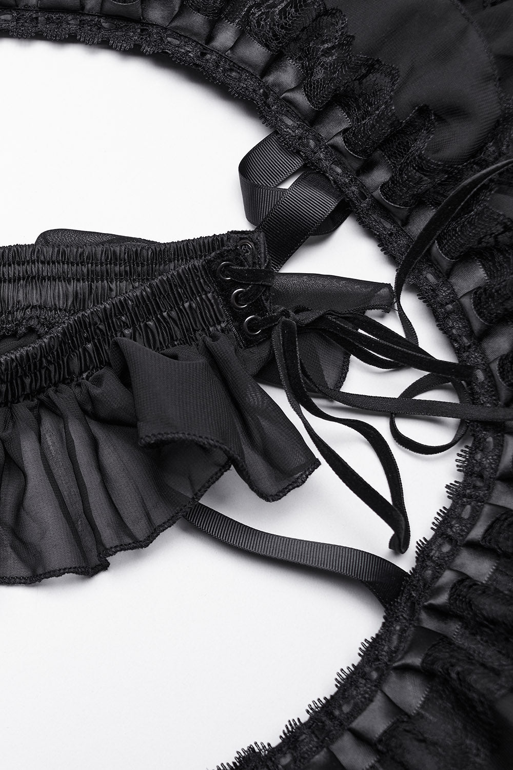 Black Bones Bustle Skirt