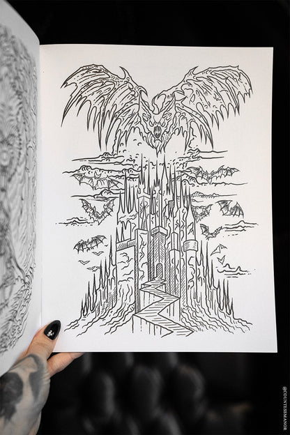 Comfy Goth Coloring Book For Adults