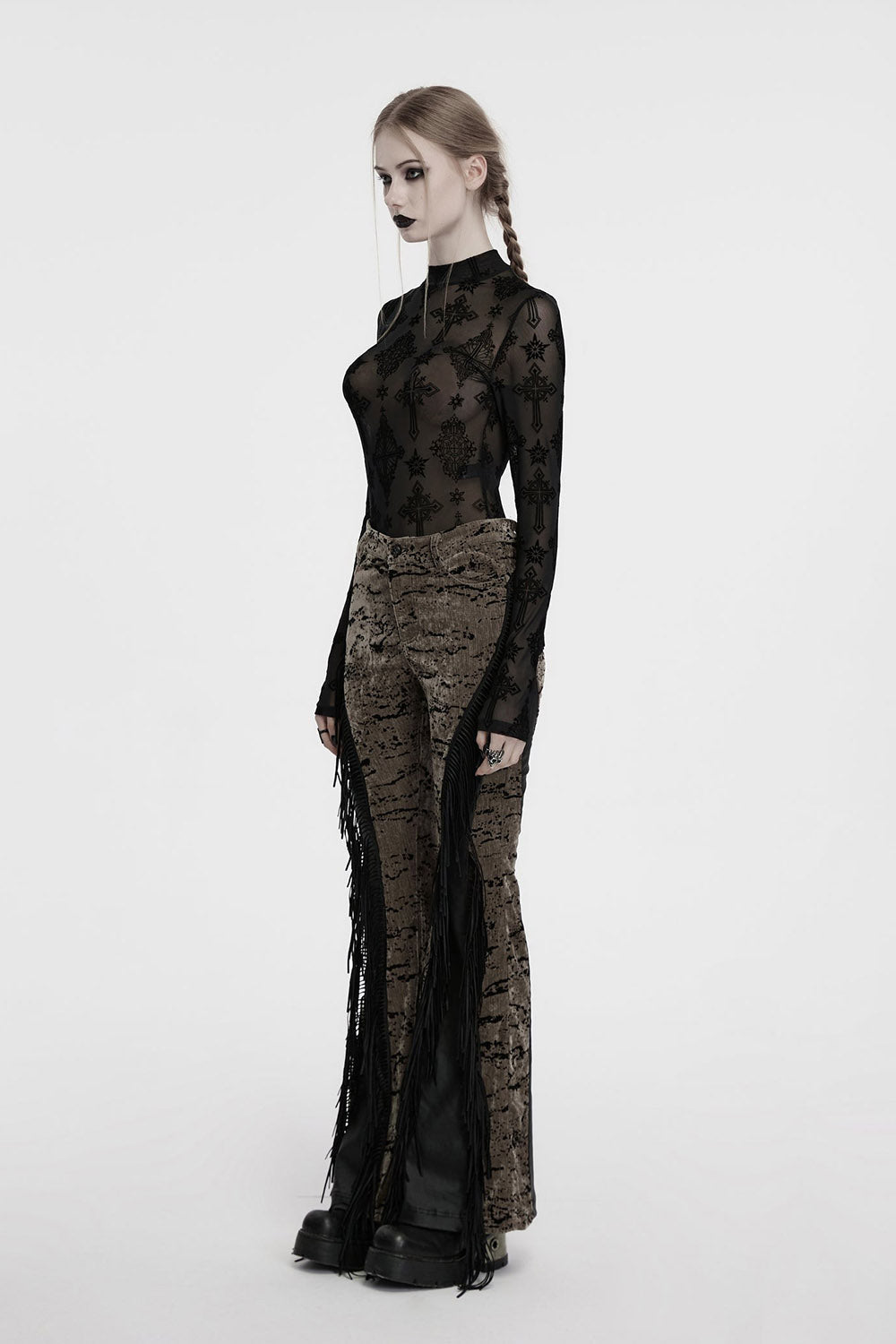 Cathedral Crosses Mesh Top