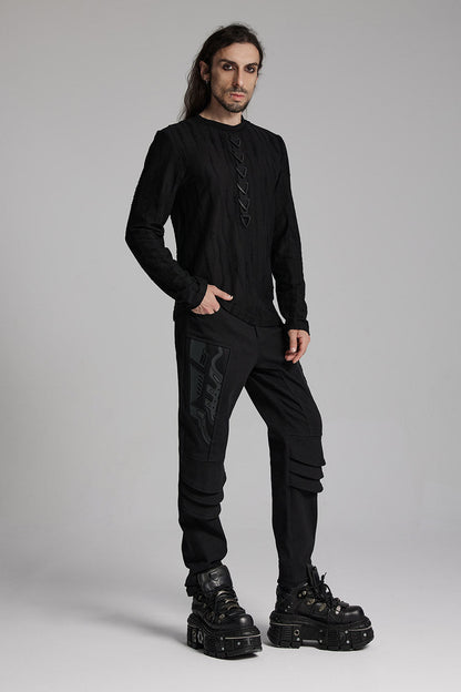 Arachne Shredded Long Sleeve Top