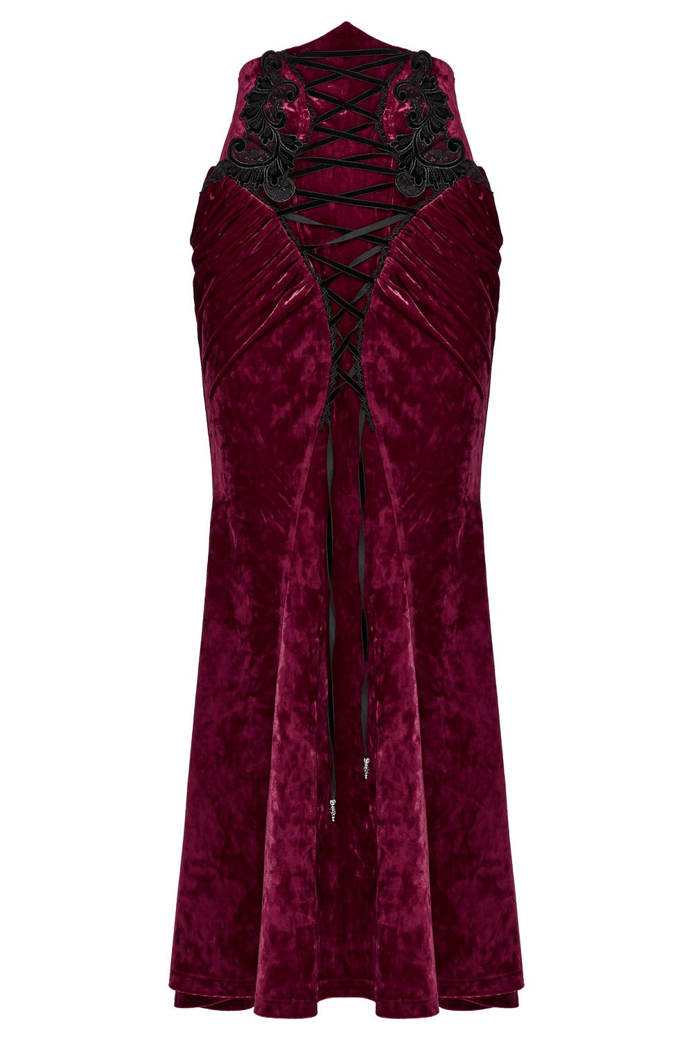 Cabernet Sauvignon Velvet Skirt [Wine Red]