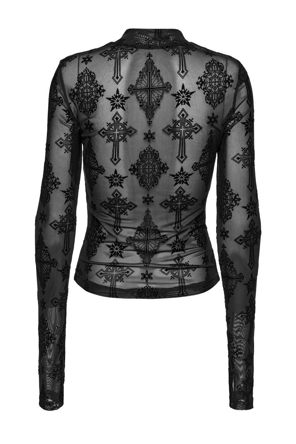 Cathedral Crosses Mesh Top