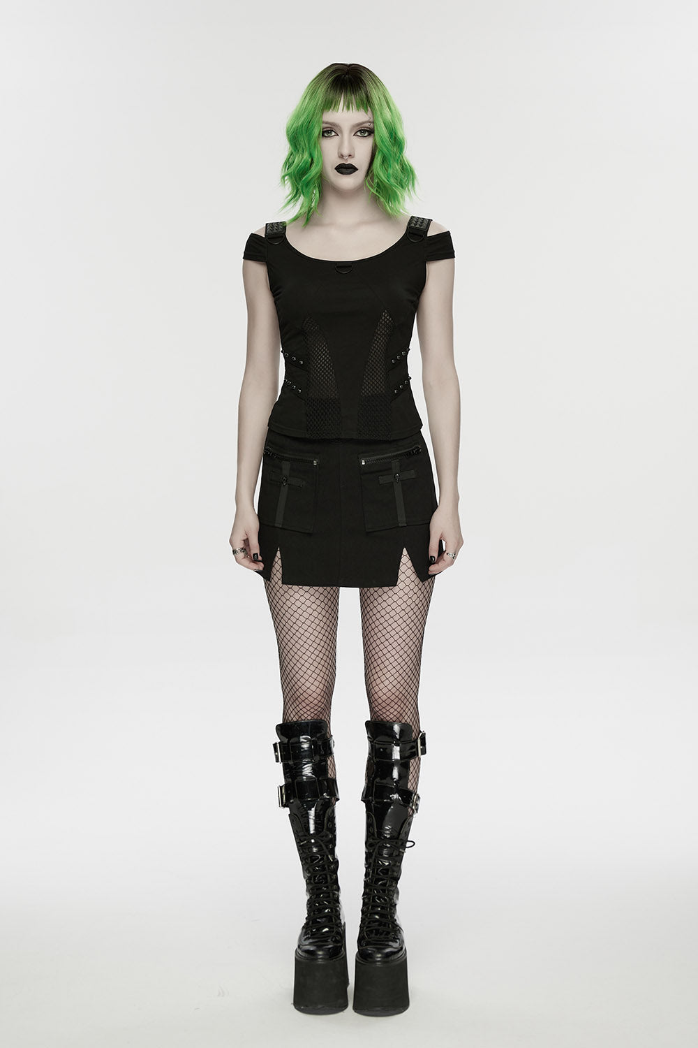 Cosmos Cold Shoulder Cotton Top